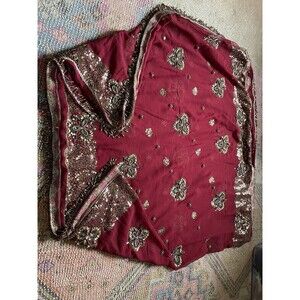 Scarf wrap Rhinestones, vintage, huge, 40x70”